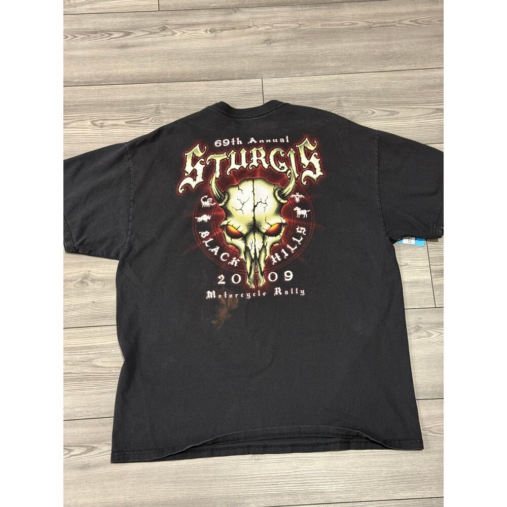 Sturgis Black Hills 2009 Motorcycle Rally Tee XL Biker Tee